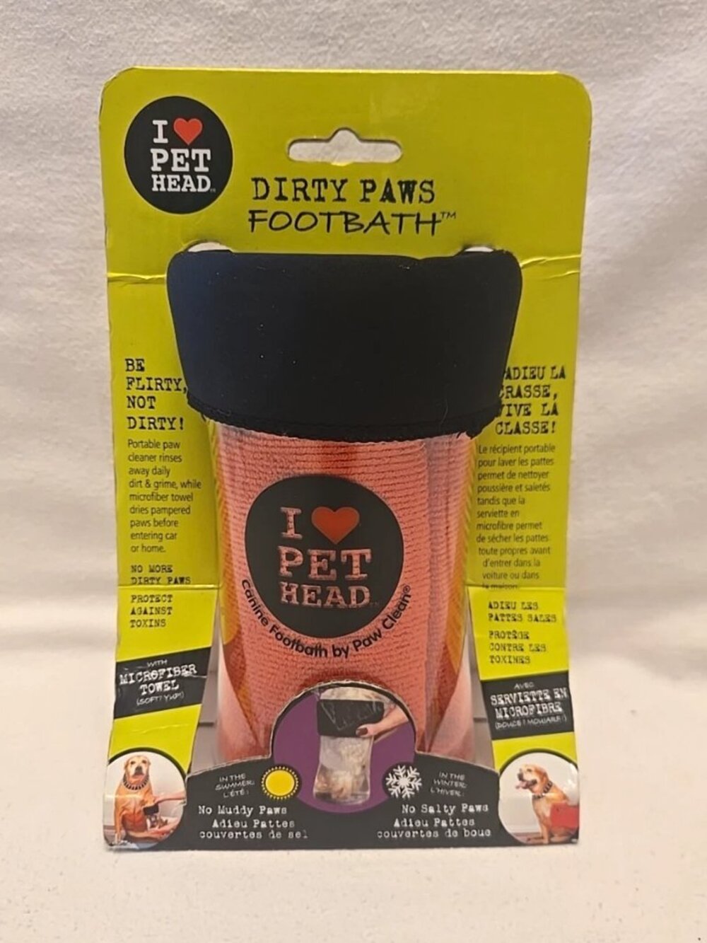 DIRTY PAWS FOOTBATH by I Love Pet Head w/Microfiber Towel.  * NIB *